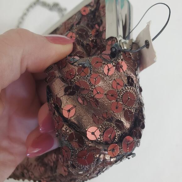 Unlisted | Pleats to Meet You Star Sequin Clutch Small Handbag - Picture 11 of 14